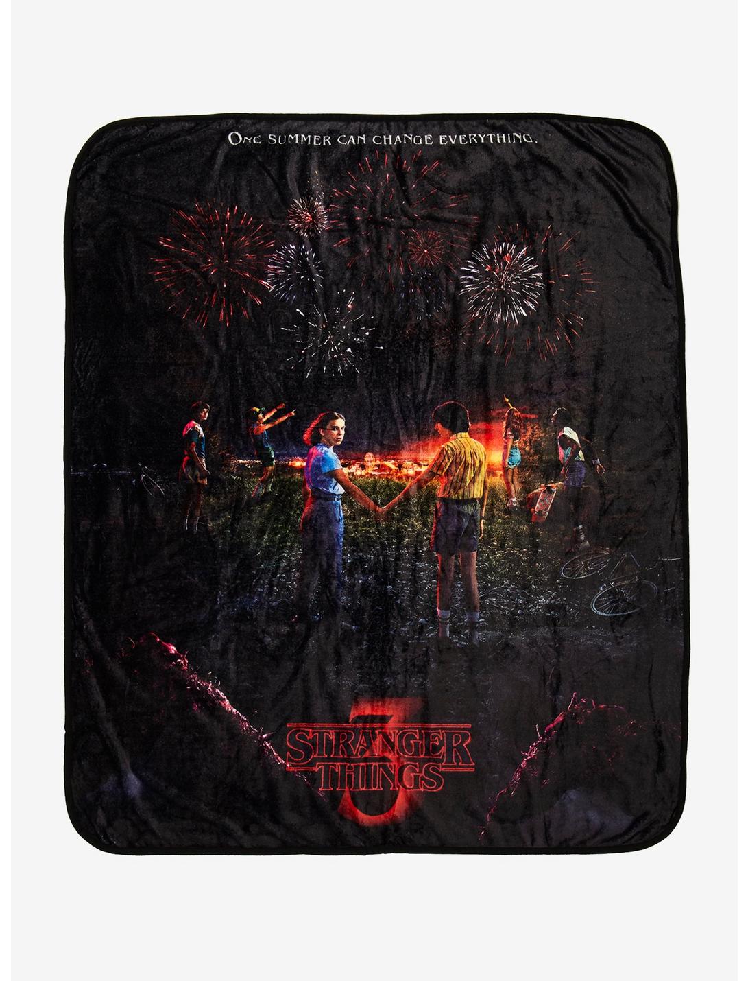 Stranger Things Season 3 Poster Throw - BoxLunch Exclusive, , hi-res