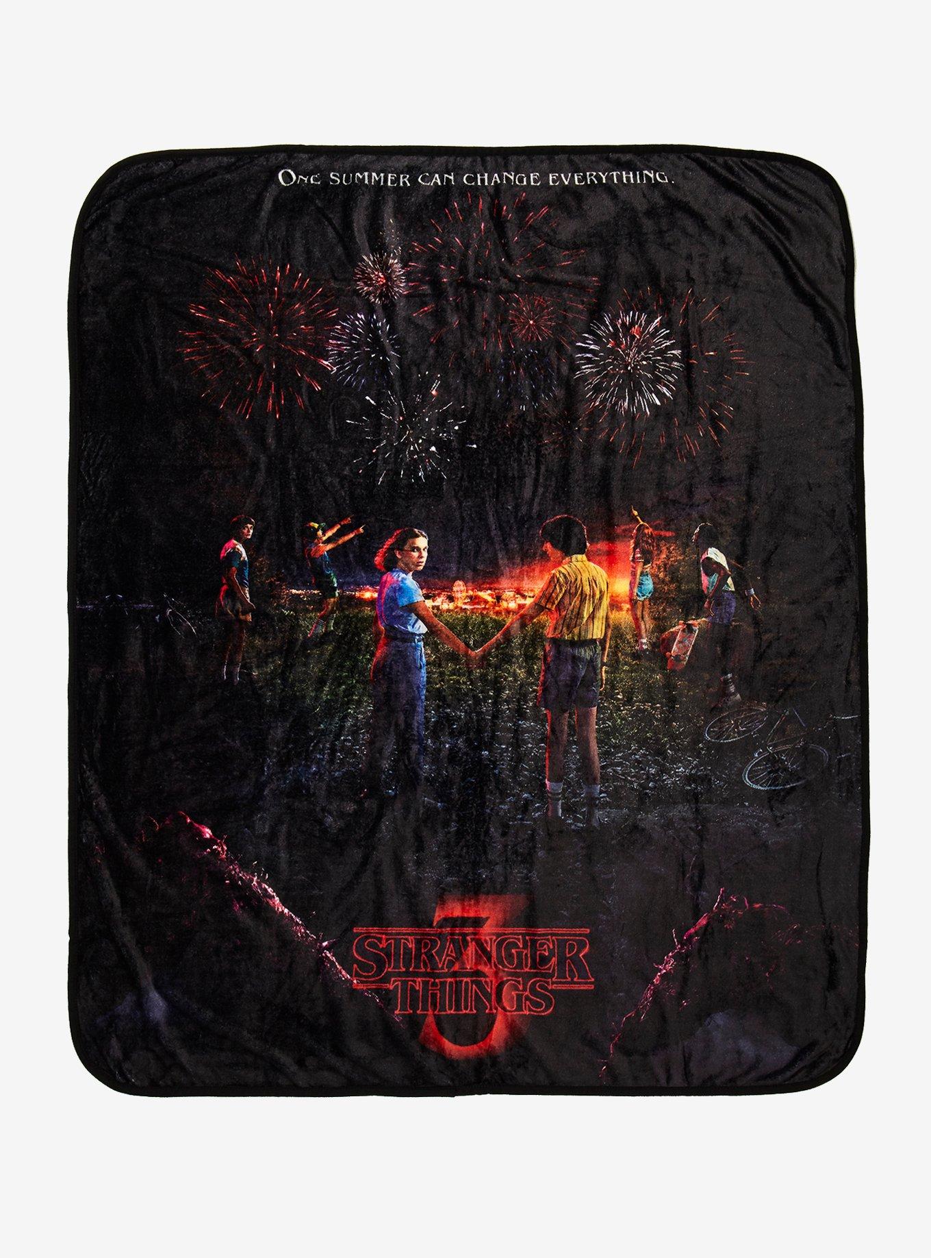 Stranger things best sale fleece throw