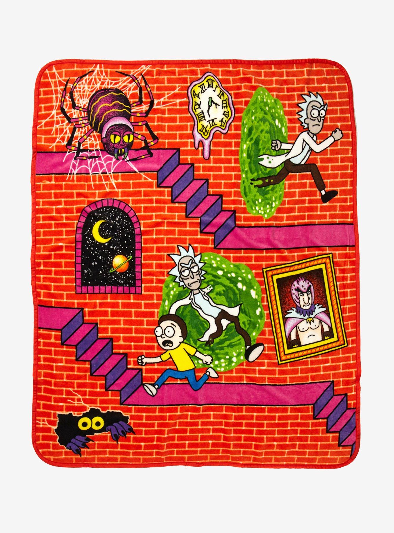 Rick and Morty Stairs Throw - BoxLunch Exclusive, , hi-res