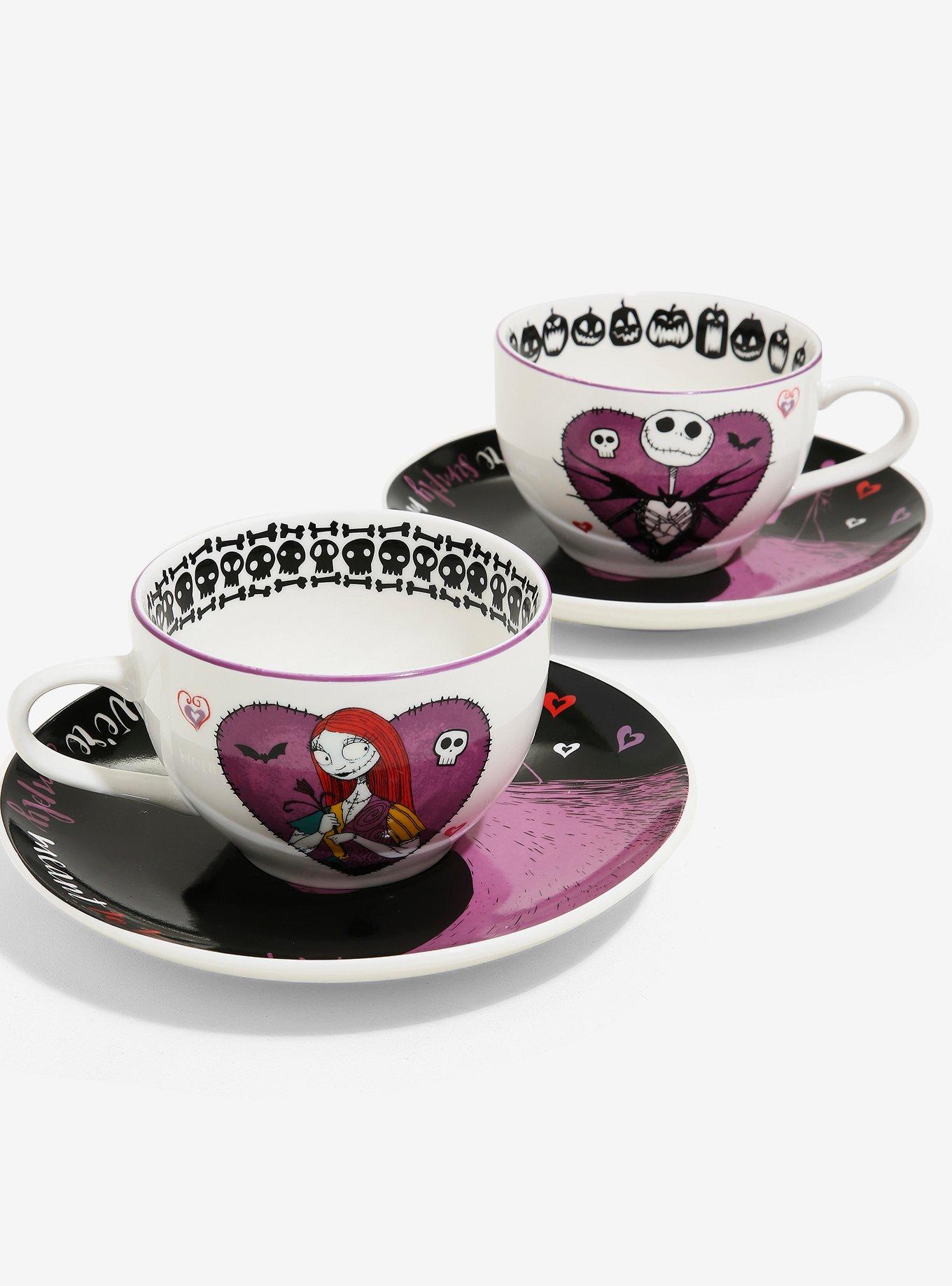 PIN SALLY ON TEACUPS NIGHTMARE BEFORE CHRISTMAS 3 INCH JUMBO FANTASY LIMITED LE 