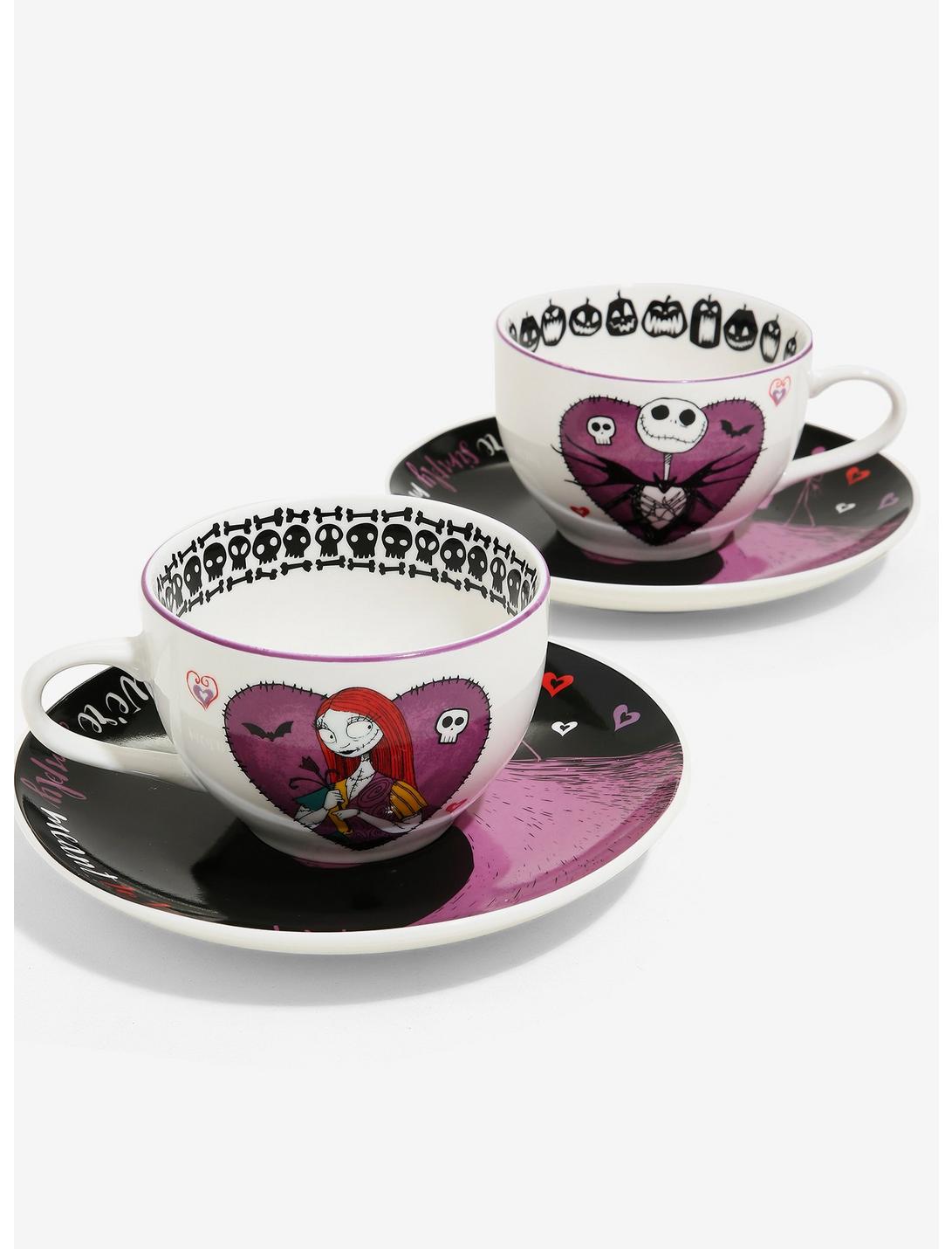 Disney The Nightmare Before Christmas Jack & Sally Teacup Set - BoxLunch Exclusive, , hi-res
