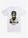 Tupac Black & White Photo T-Shirt, WHITE, hi-res