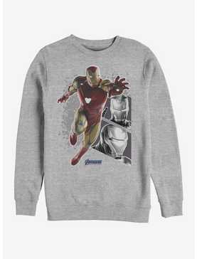 Marvel Avengers: Endgame Iron Man Panels Heathered Sweatshirt, , hi-res