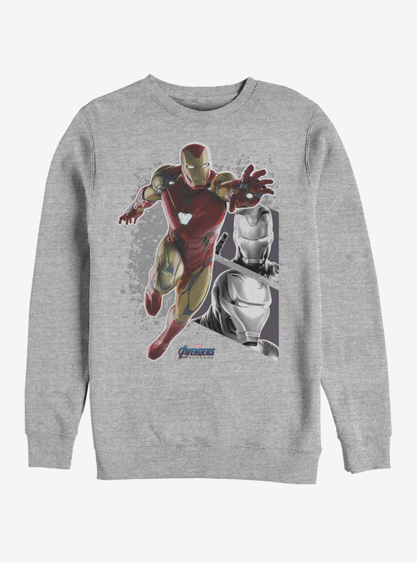 Marvel Avengers: Endgame Iron Man Panels Heathered Sweatshirt, , hi-res