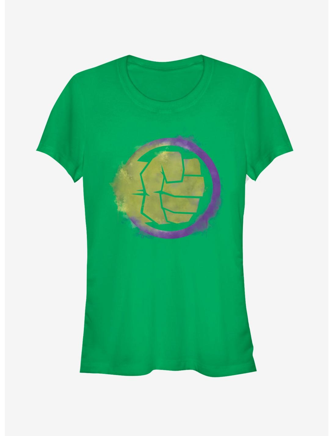 Marvel Avengers: Endgame Hulk Spray Logo Girls Kelly Green T-Shirt, KELLY, hi-res
