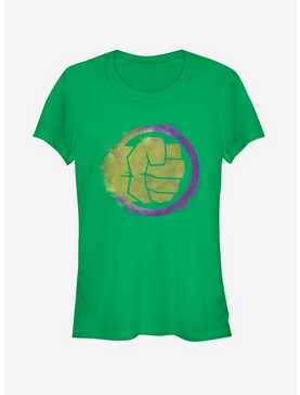 Marvel Avengers: Endgame Hulk Spray Logo Girls Kelly Green T-Shirt, , hi-res