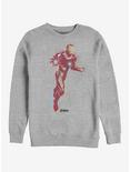 Marvel Avengers: Endgame Iron Man Paint Heathered Sweatshirt, ATH HTR, hi-res
