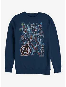Marvel Avengers: Endgame Suit Group Navy Blue Sweatshirt, , hi-res