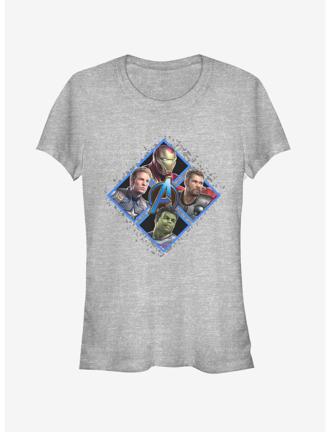 Marvel Avengers: Endgame Square Box Girls Heathered T-Shirt, ATH HTR, hi-res