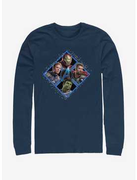 Marvel Avengers: Endgame Square Box Navy Blue Long-Sleeve T-Shirt, , hi-res