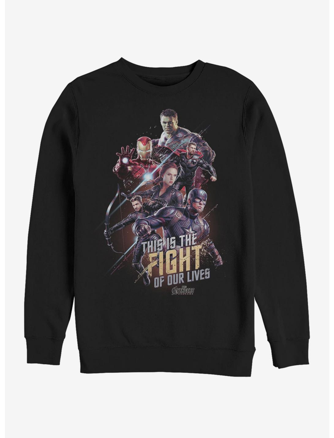 Marvel Avengers: Endgame Life Fight Sweatshirt, BLACK, hi-res