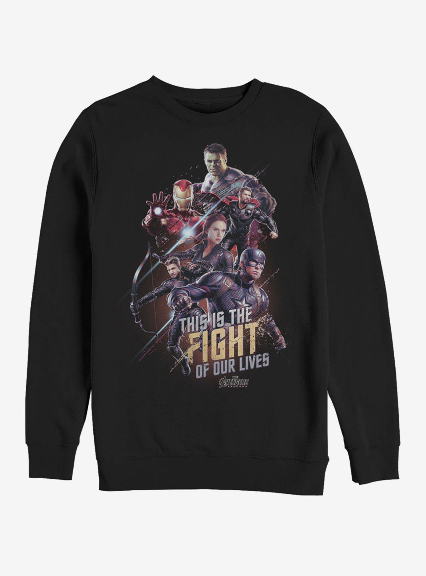 Marvel Avengers: Endgame Life Fight Sweatshirt, BLACK, hi-res