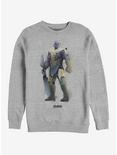 Marvel Avengers: Endgame Thanos Paint Heathered Sweatshirt, ATH HTR, hi-res