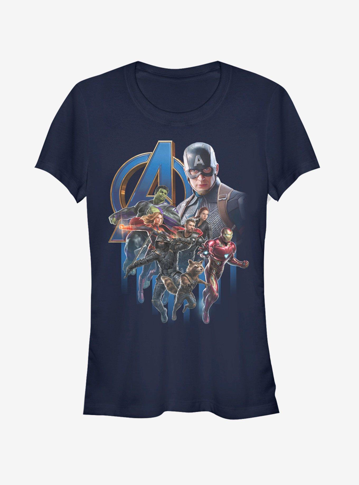 Avengers poster t shirt endgame 2025 hot topic