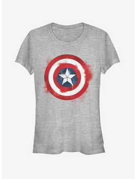 Marvel Avengers: Endgame Captain America Spray Logo Girls Heathered T-Shirt, , hi-res