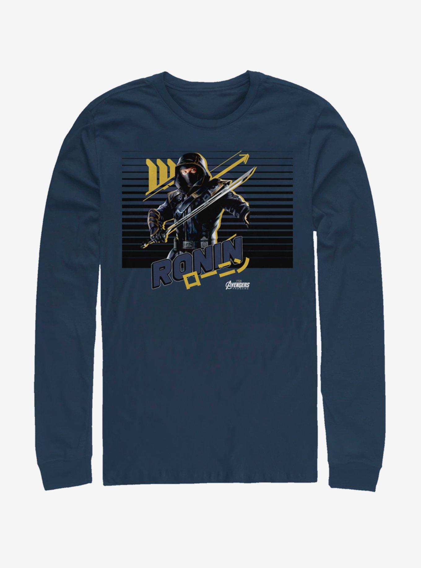 Marvel Avengers: Endgame Ninja Sunset Navy Blue Long-Sleeve T-Shirt