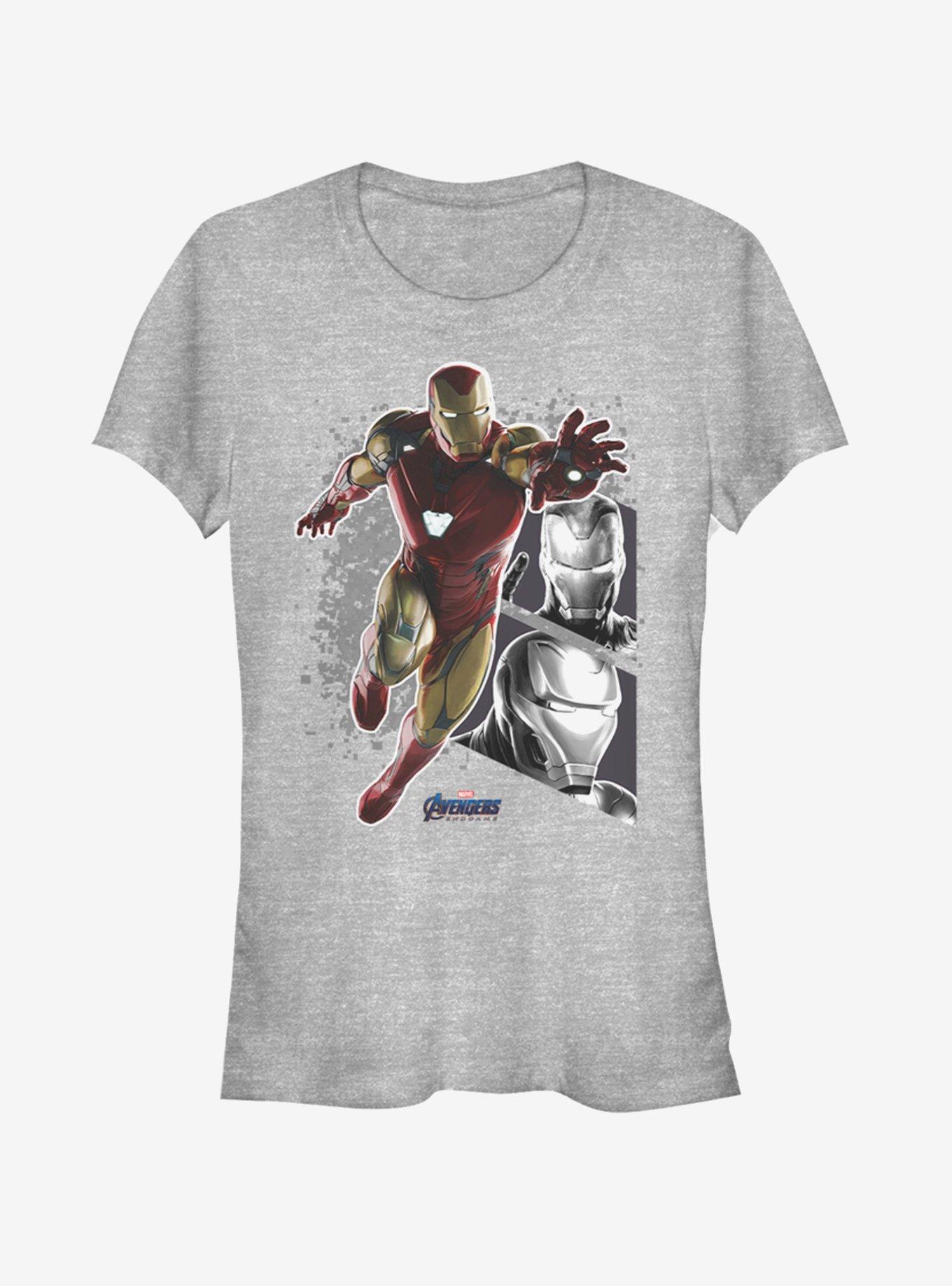 Marvel Avengers: Endgame Iron Man Panels Girls Heathered T-Shirt, , hi-res