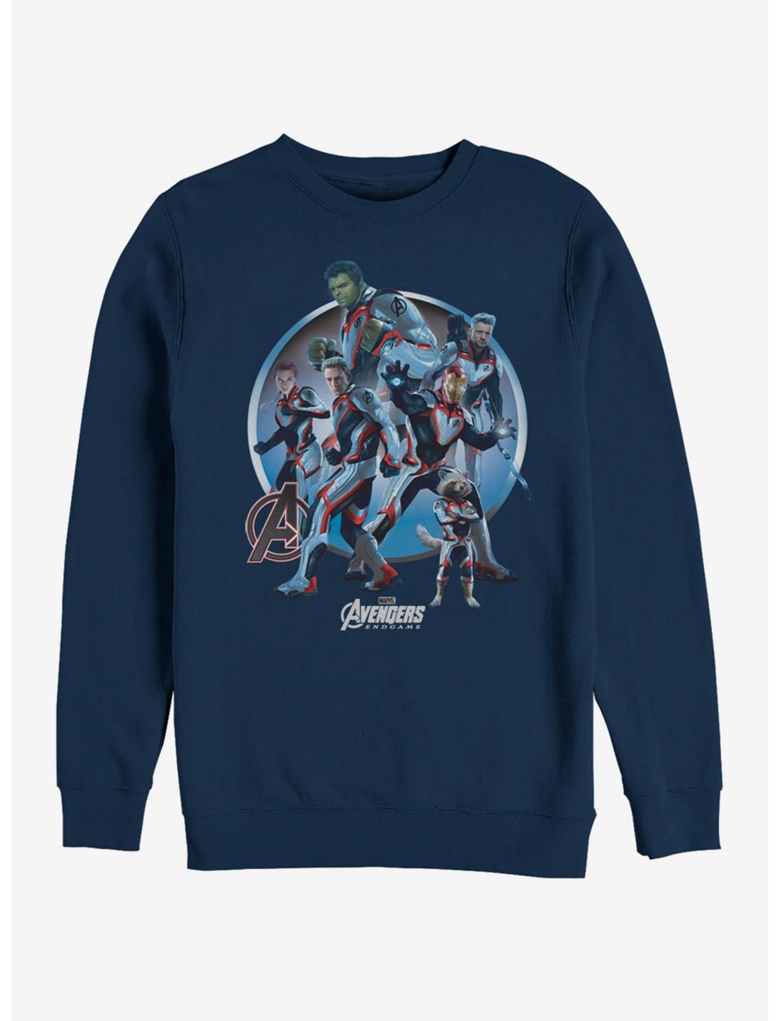 Marvel Avengers: Endgame Unite Navy Blue Sweatshirt, NAVY, hi-res