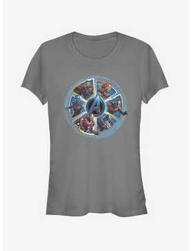 Marvel Avengers: Endgame Circle Heroes Girls Charcoal Grey T-Shirt, , hi-res