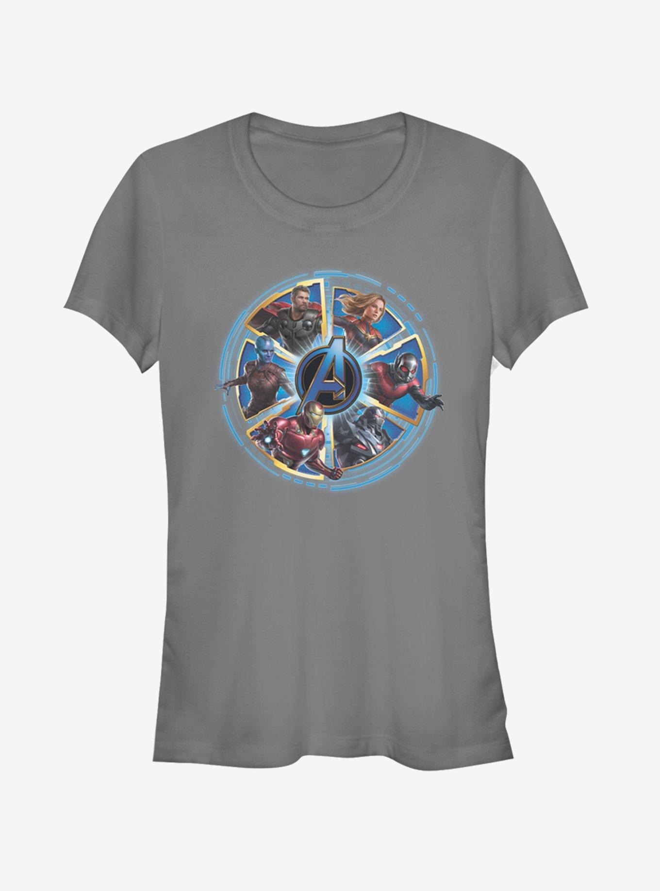 Marvel Avengers: Endgame Circle Heroes Girls Charcoal Grey T-Shirt, , hi-res