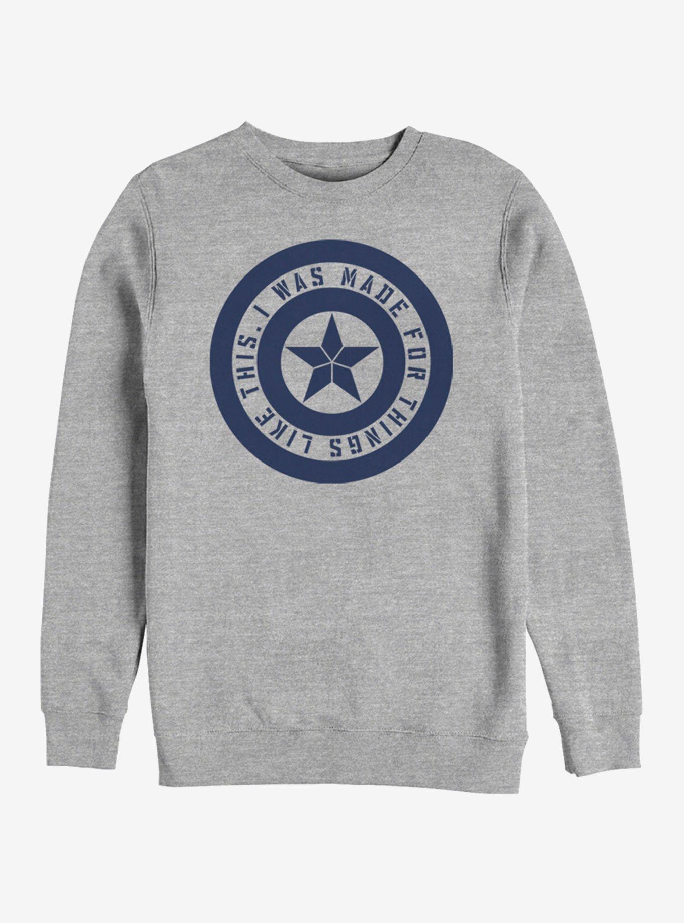 Marvel Avengers: Endgame Shield Inspiration Heathered Sweatshirt, , hi-res
