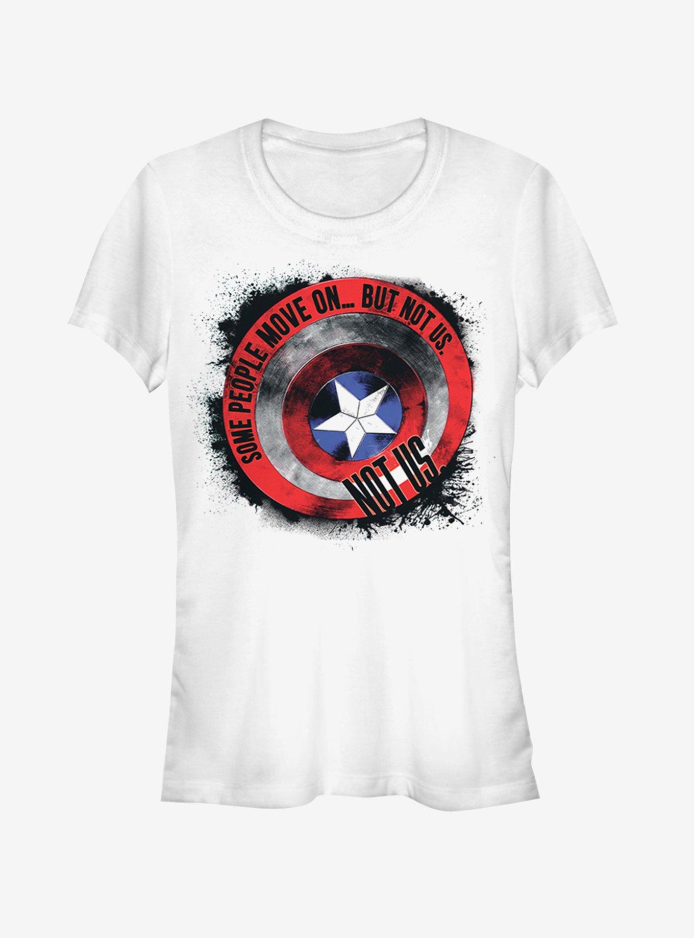 Marvel Avengers: Endgame Captain America Shield Girls White T-Shirt