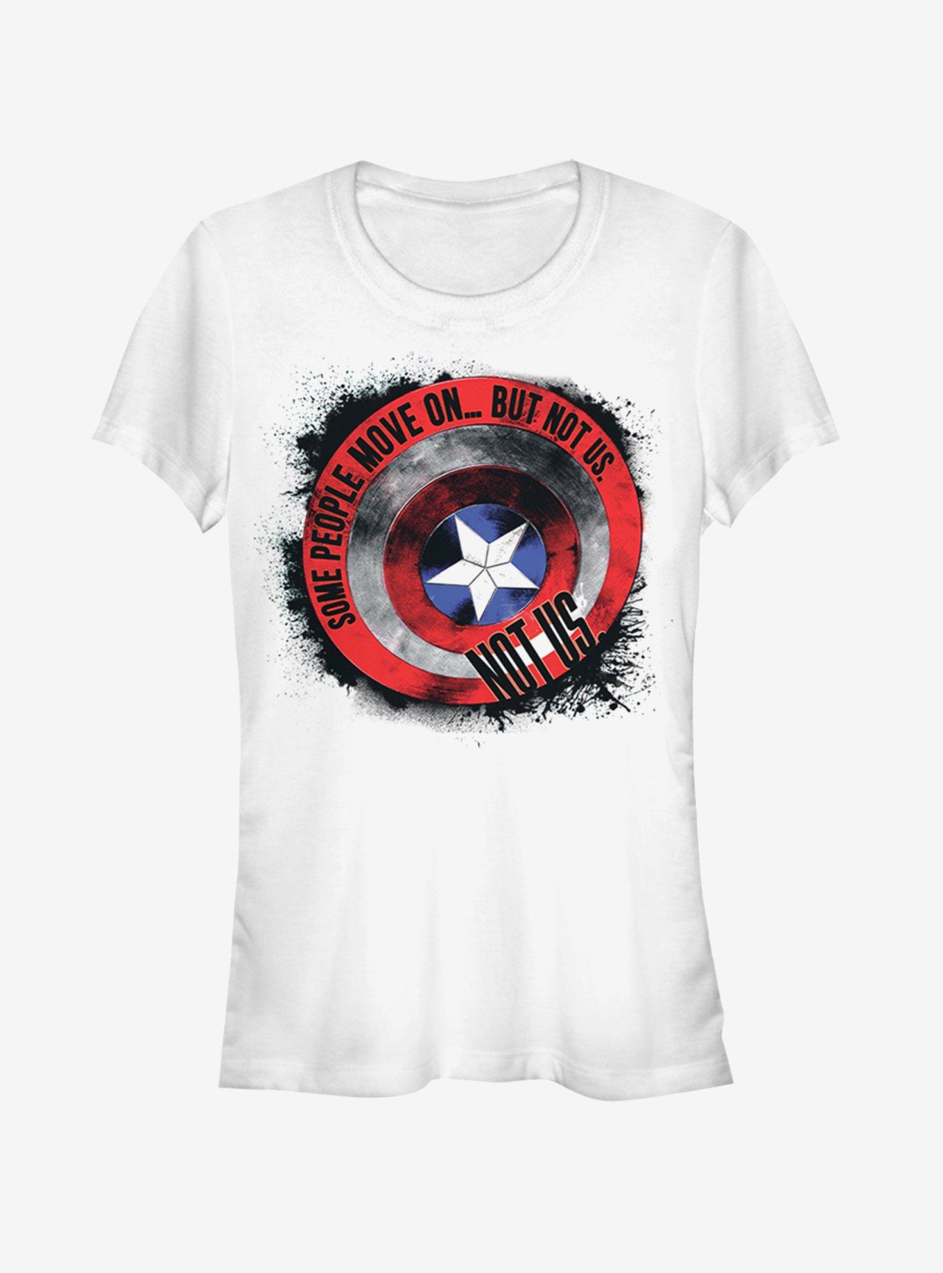 Marvel Avengers: Endgame Captain America Shield Girls White T-Shirt, , hi-res
