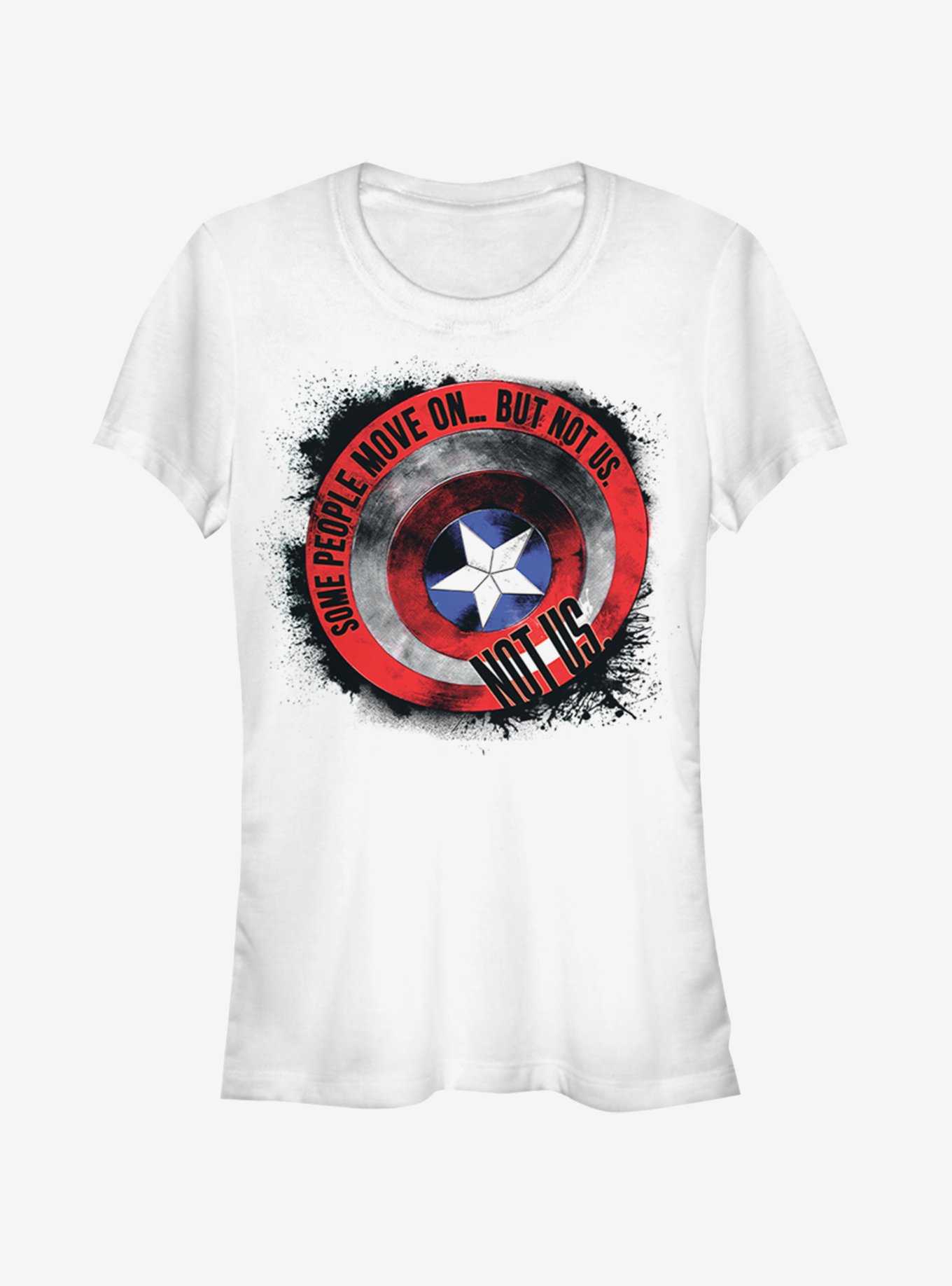 Marvel Avengers: Endgame Captain America Shield Girls White T-Shirt, , hi-res