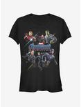 Marvel Avengers: Endgame Heroes Logo Girls T-Shirt, BLACK, hi-res