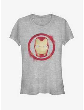 Marvel Avengers: Endgame Iron Man Spray Logo Girls Heathered T-Shirt, , hi-res