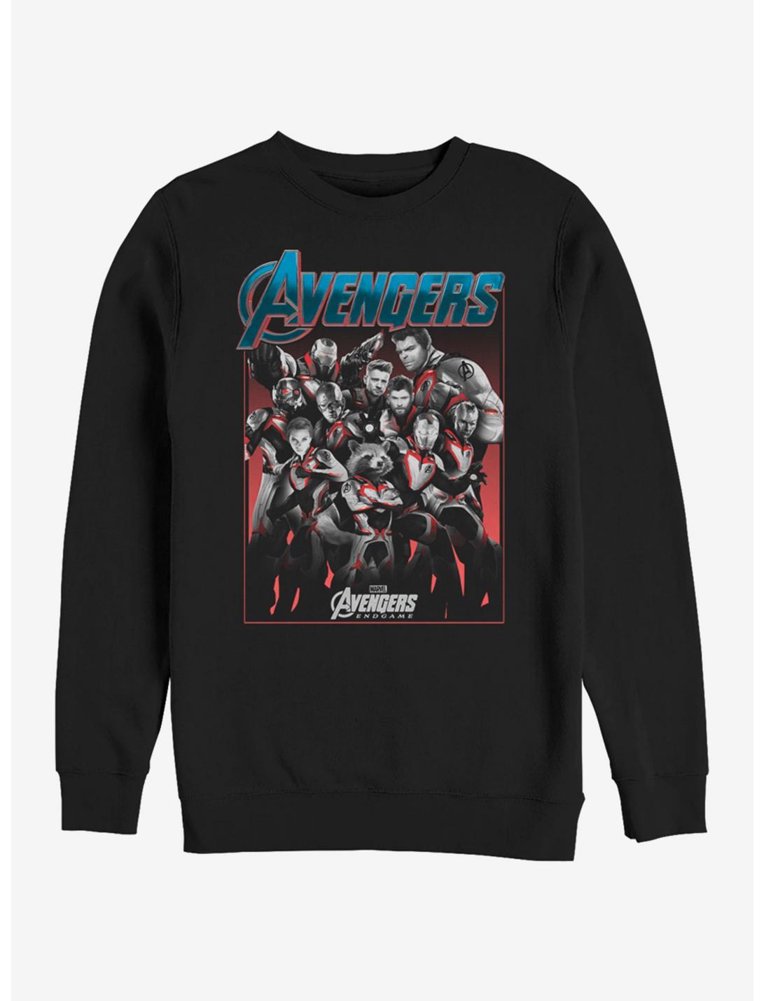 Marvel Avengers: Endgame Group Shot Sweatshirt, BLACK, hi-res