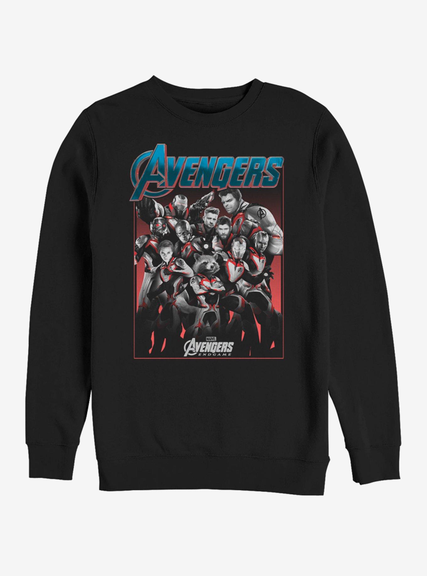 Marvel Avengers: Endgame Group Shot Sweatshirt, BLACK, hi-res