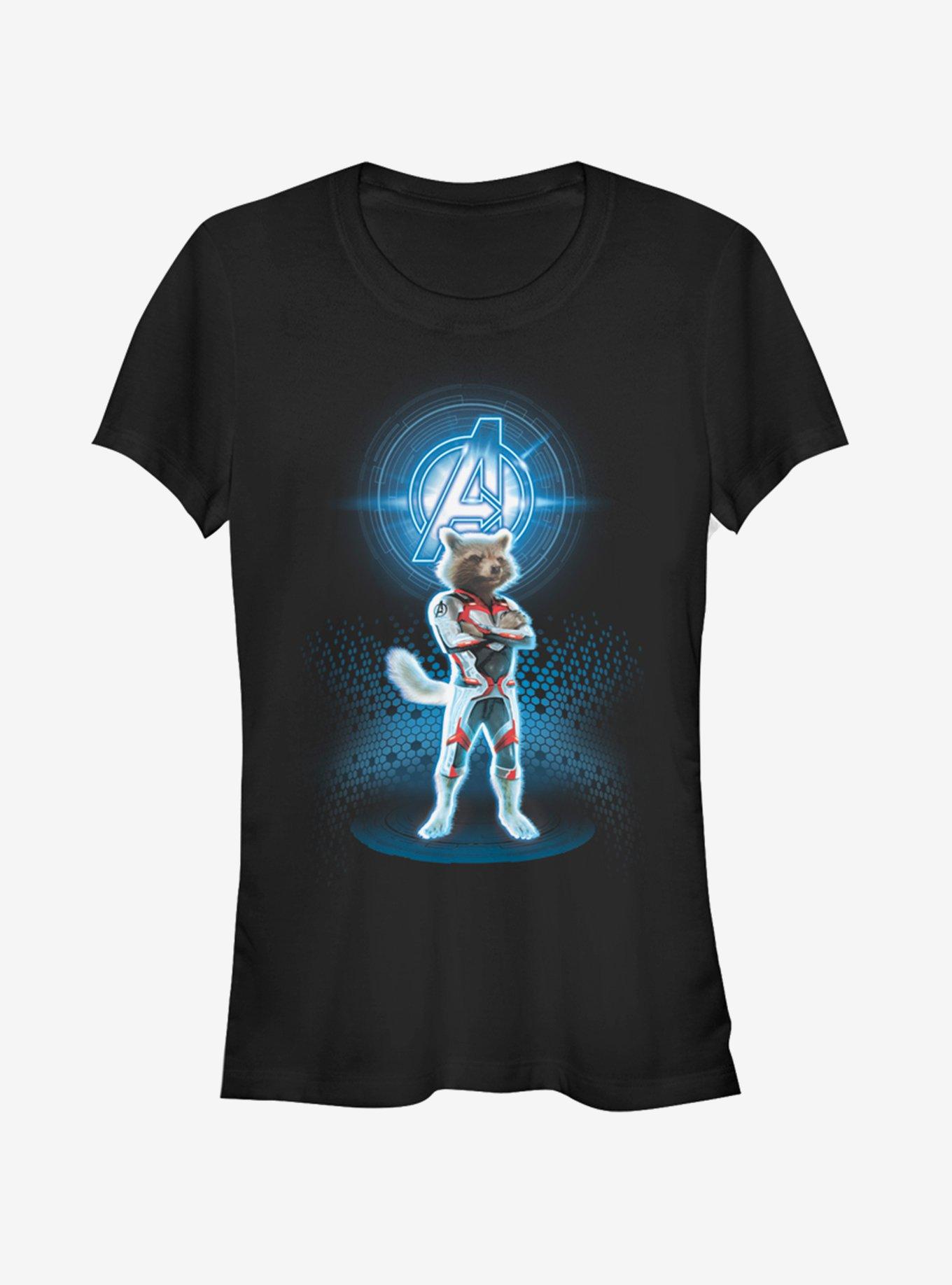 Marvel Avengers: Endgame Avenger Rocket Girls T-Shirt, BLACK, hi-res