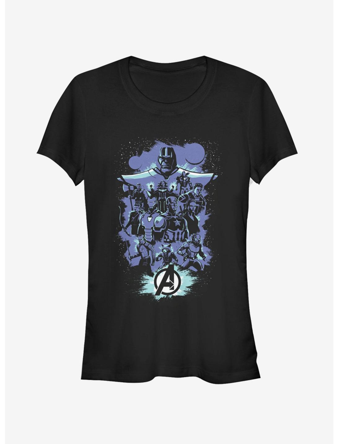Marvel Avengers: Endgame Pop Art Girls T-Shirt, BLACK, hi-res