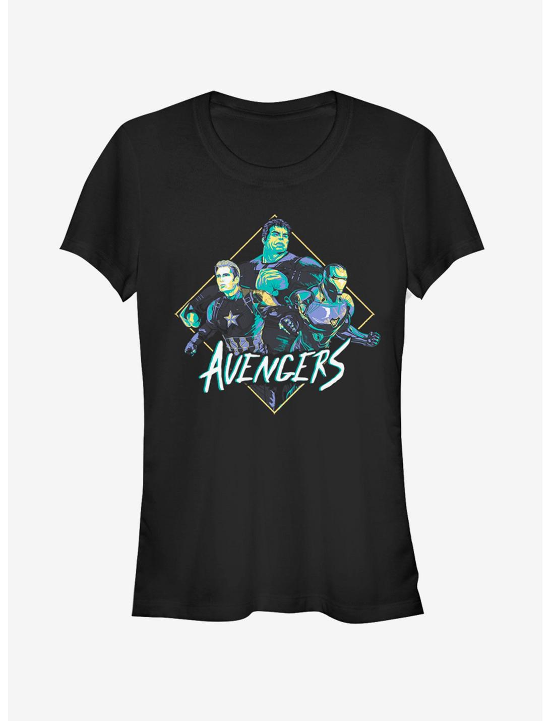 Marvel Avengers: Endgame Rad Trio Girls T-Shirt, BLACK, hi-res