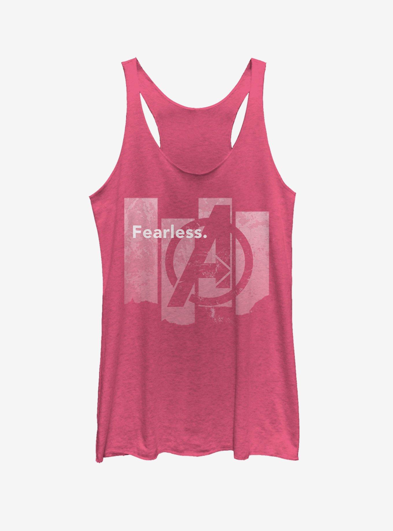 Marvel Avengers: Endgame Fearless Girls Pink Heathered Tank Top, PINK HTR, hi-res