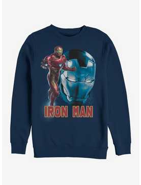Marvel Avengers: Endgame Iron Man Profile Navy Blue Sweatshirt, , hi-res