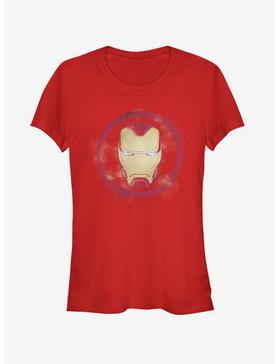 Marvel Avengers: Endgame Iron Man Spray Logo Girls Red T-Shirt, , hi-res