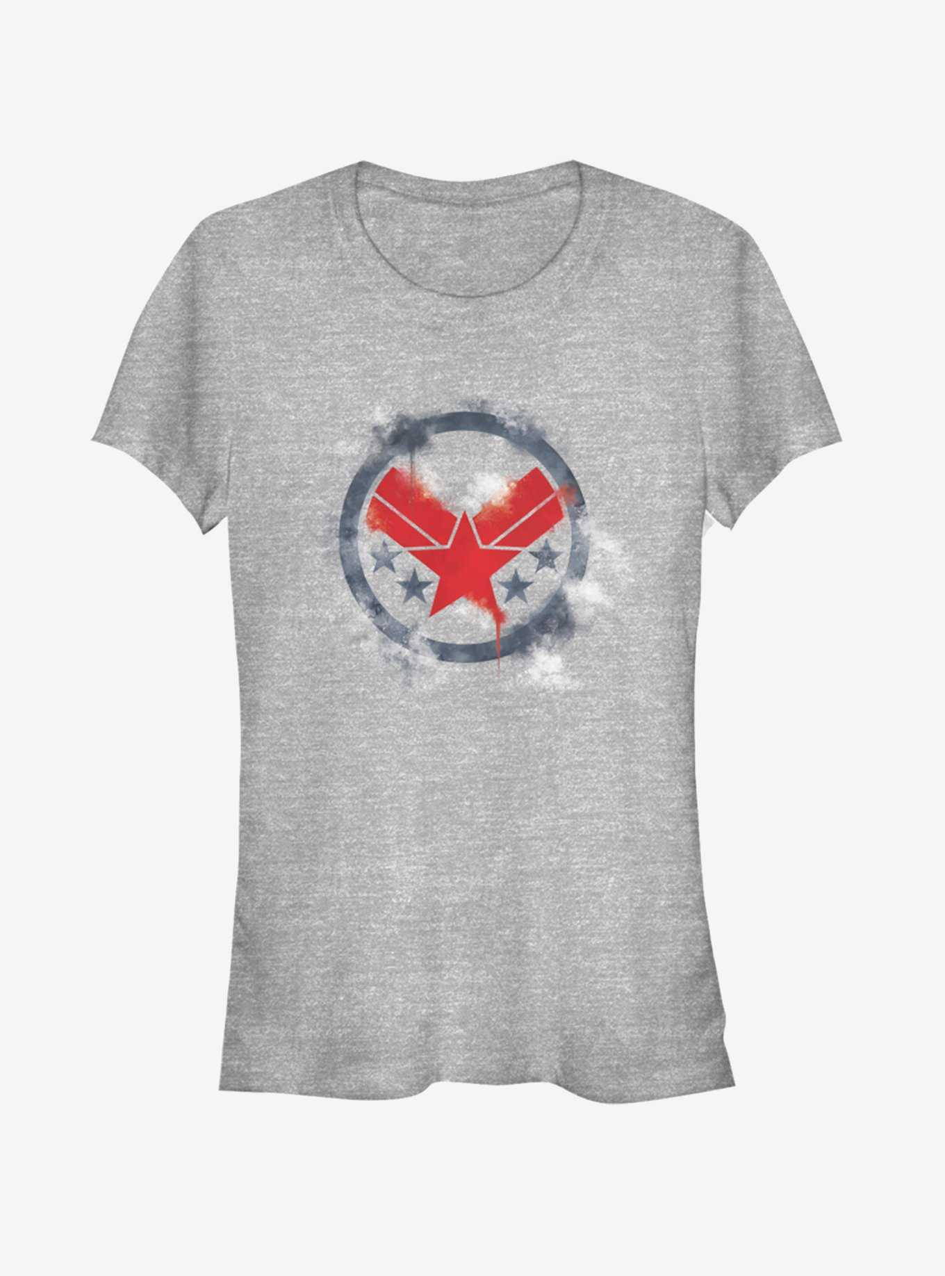 Marvel Avengers: Endgame War Machine Spray Logo Girls Heathered T-Shirt, , hi-res