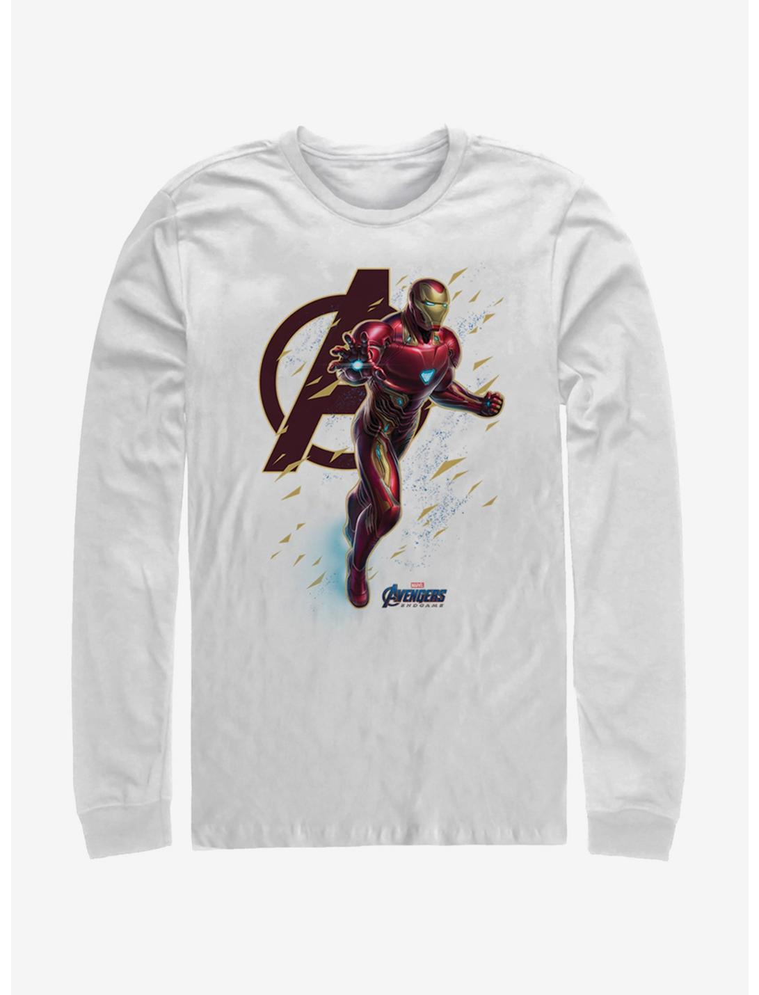 Marvel Avengers: Endgame Suit Flies White Long-Sleeve T-Shirt, WHITE, hi-res