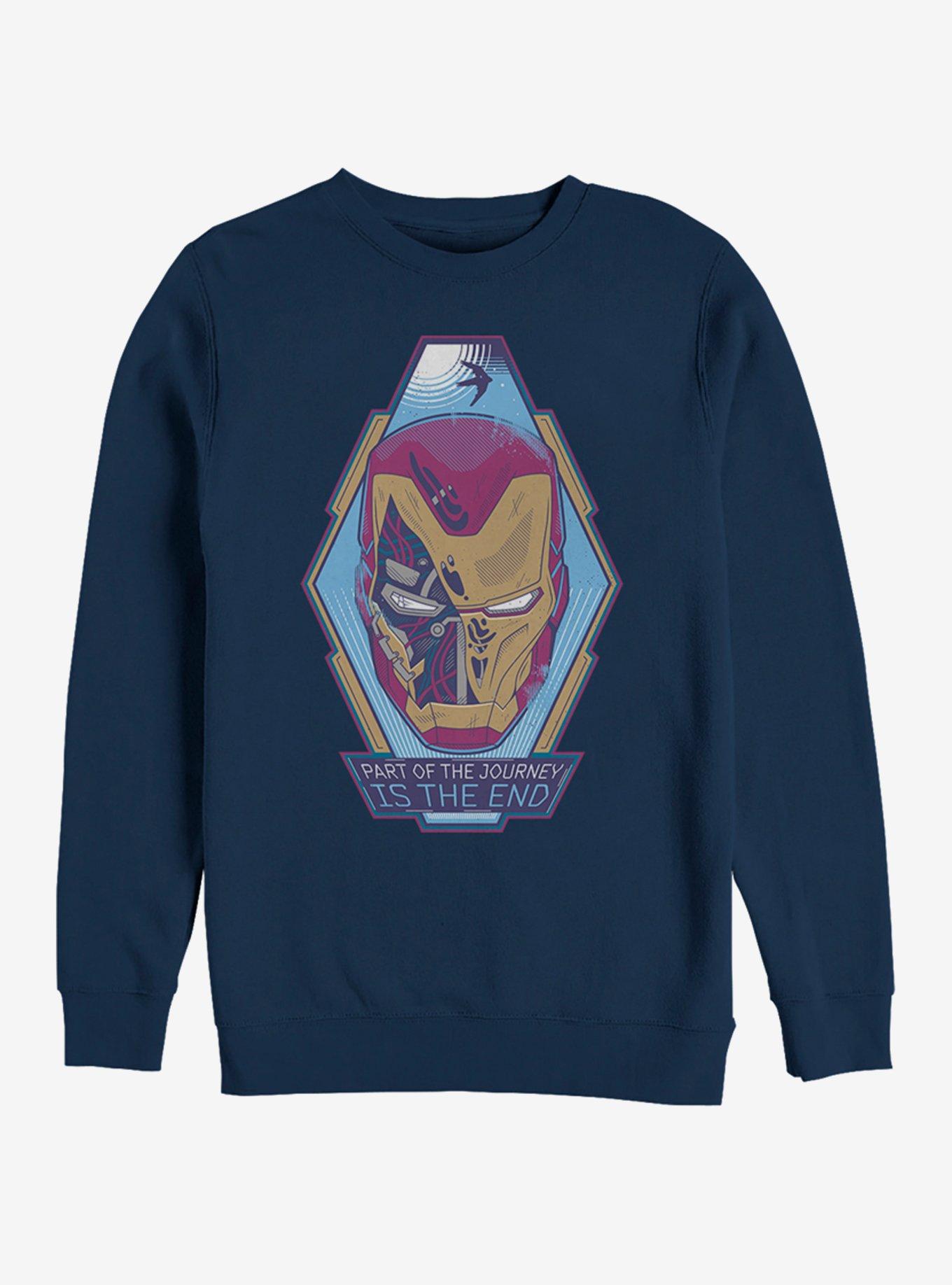 Marvel Avengers: Endgame The End Navy Blue Sweatshirt, NAVY, hi-res