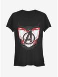 Marvel Avengers: Endgame Logo Armor Girls T-Shirt, BLACK, hi-res
