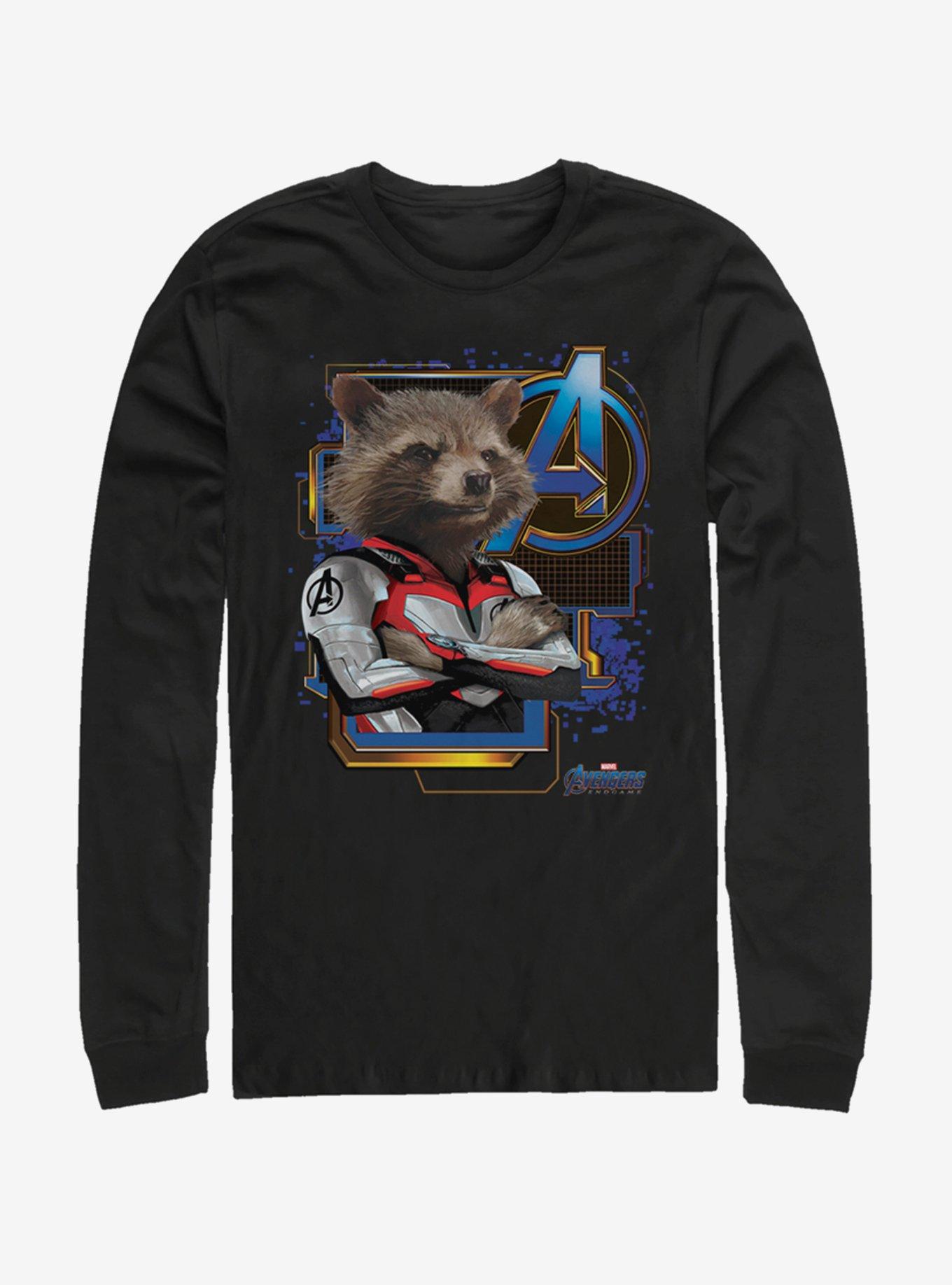 Marvel Avengers: Endgame Space Rocket Long-Sleeve T-Shirt, , hi-res