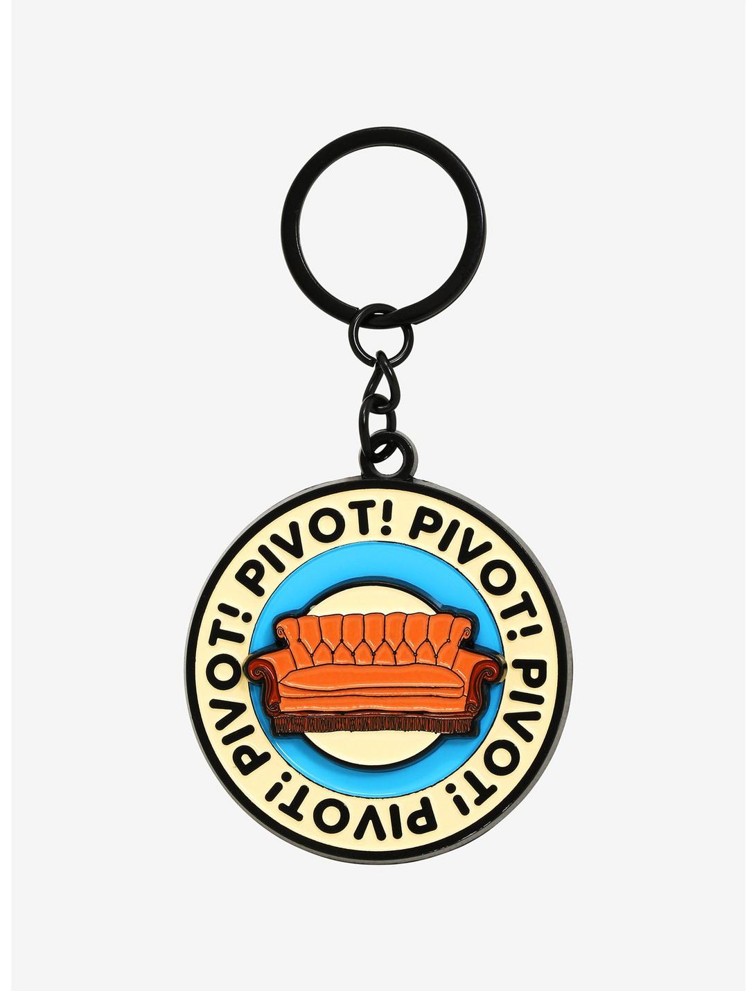 Friends Pivot Enamel Keychain - BoxLunch Exclusive, , hi-res