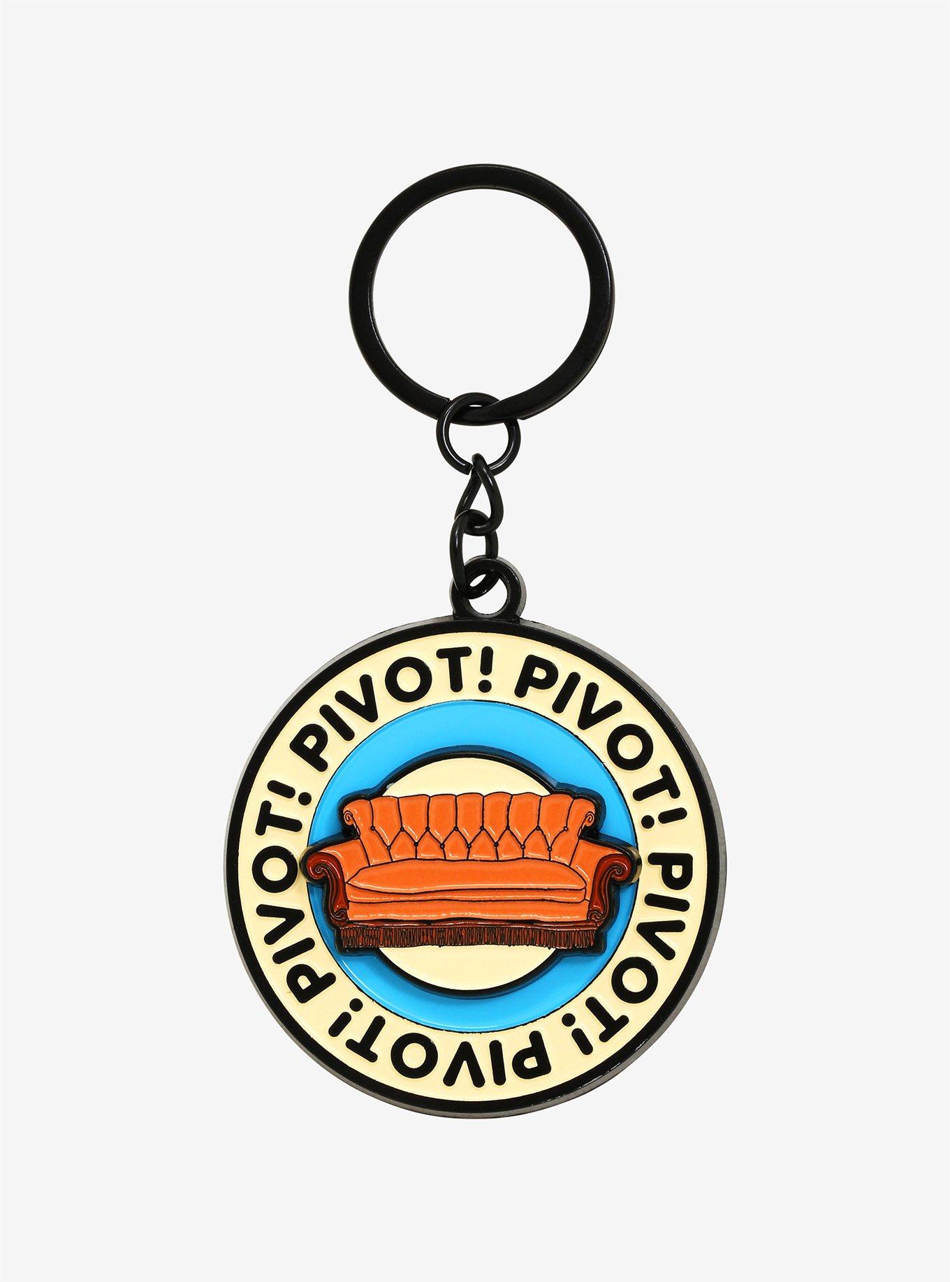 Friends Pivot Enamel Keychain - BoxLunch Exclusive, , hi-res
