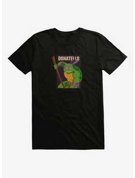 Teenage Mutant Ninja Turtles Donatello Action Pose Square Black T-Shirt, , hi-res