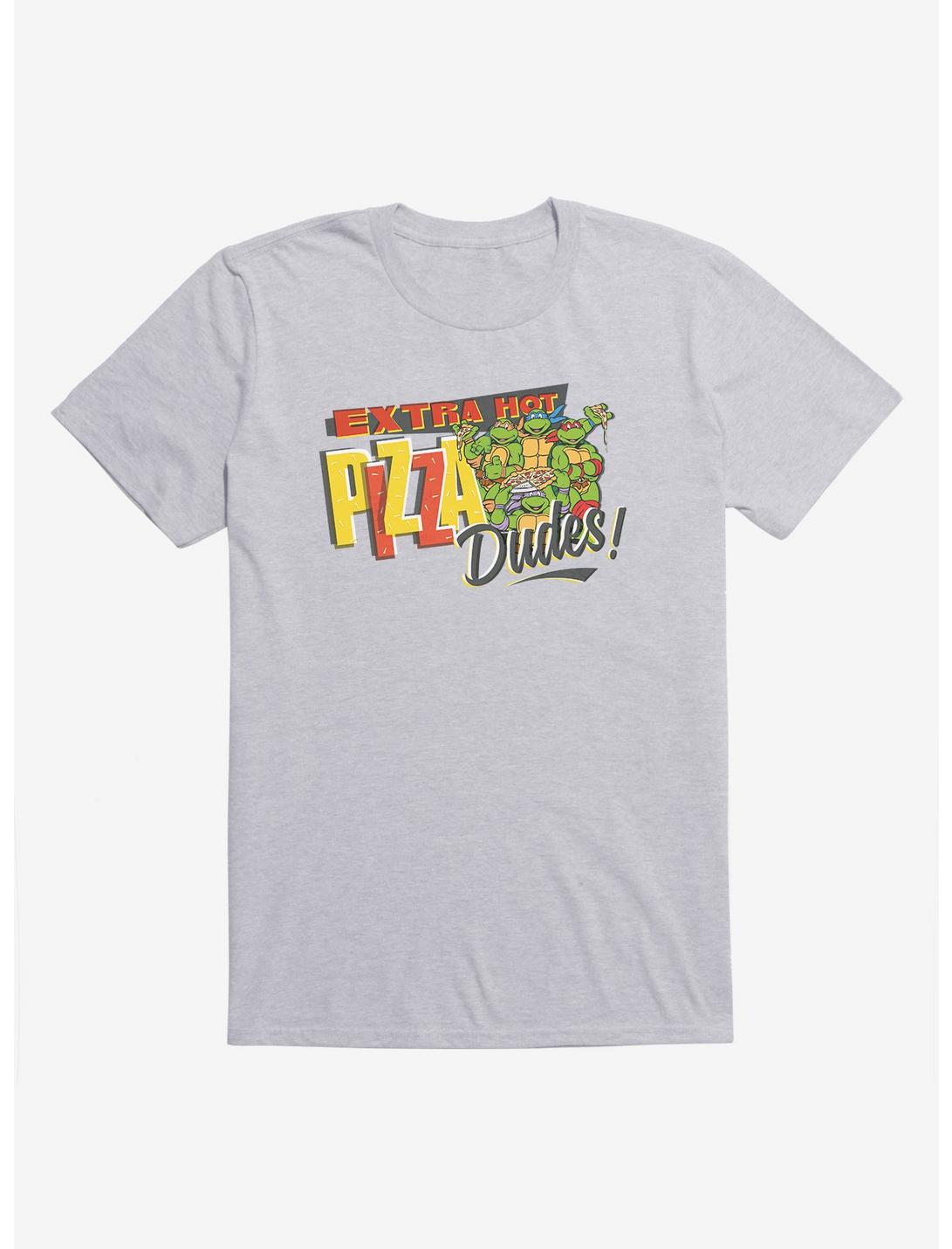Teenage Mutant Ninja Turtles Extra Hot Pizza Dudes Group Pizza Grey T-Shirt, HEATHER GREY, hi-res