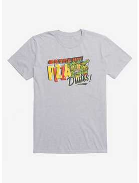 Teenage Mutant Ninja Turtles Extra Hot Pizza Dudes Group Pizza Grey T-Shirt, , hi-res