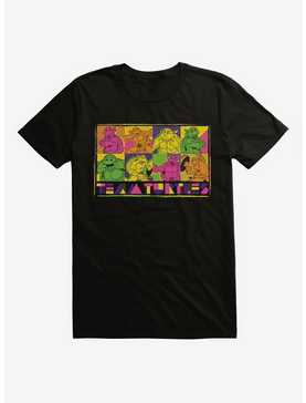 Teenage Mutant Ninja Turtles Team Turtles Group Poses Comic Black T-Shirt, , hi-res