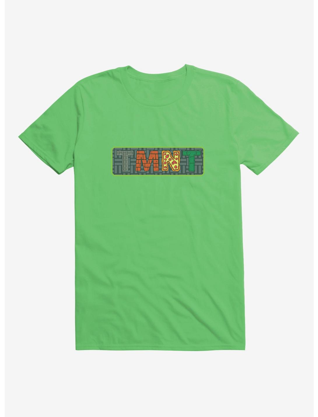 Teenage Mutant Ninja Turtles Acronym Logo Patterned Letters T-Shirt, KELLY GREEN, hi-res